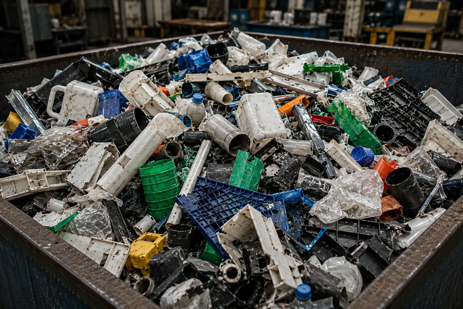 İstanbul'da plastik hurda alımı - saha ekibi PP ve PET plastik hurda tartımı yapıyor